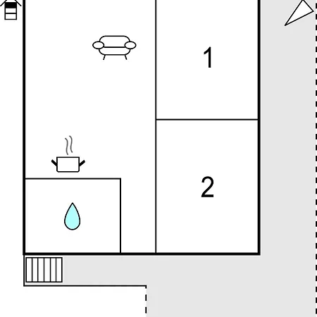 아파트 2 Bedroom Awesome In Barbat-rab